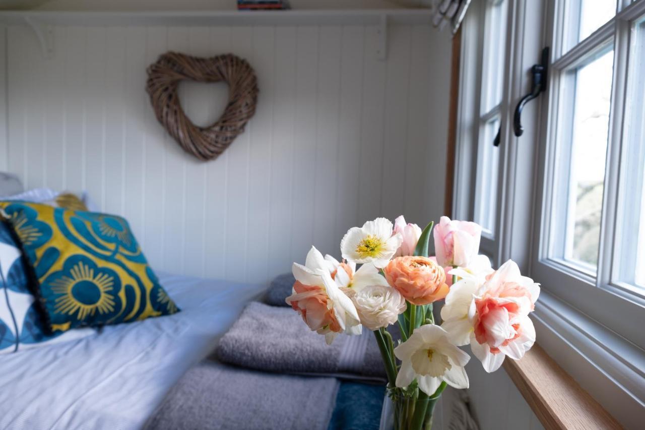 Luxury Shepherd'S Hut On Flower Farm With Outdoor Bath In Mid Cornwall 트루로 외부 사진